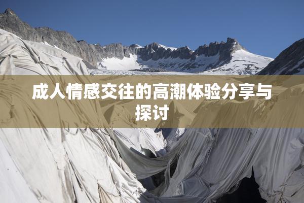 成人情感交往的高潮体验分享与探讨