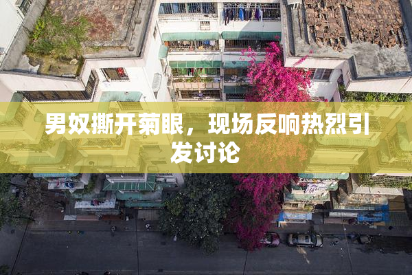男奴撕开菊眼，现场反响热烈引发讨论