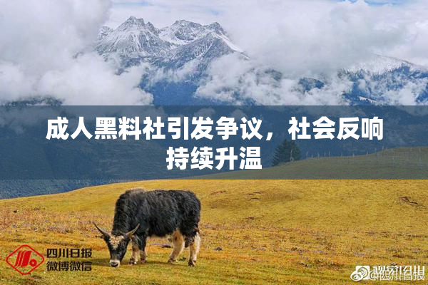 成人黑料社引发争议，社会反响持续升温