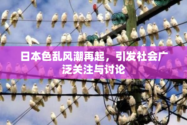 日本色乱风潮再起，引发社会广泛关注与讨论