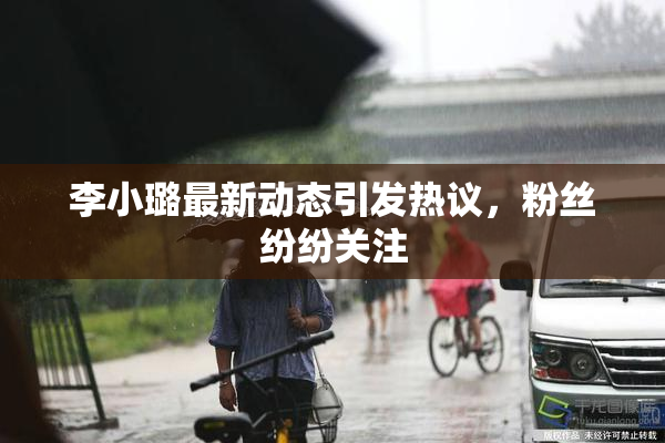 李小璐最新动态引发热议，粉丝纷纷关注