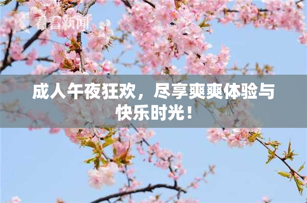 成人午夜狂欢，尽享爽爽体验与快乐时光！