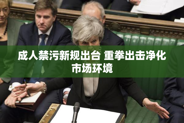 成人禁污新规出台 重拳出击净化市场环境