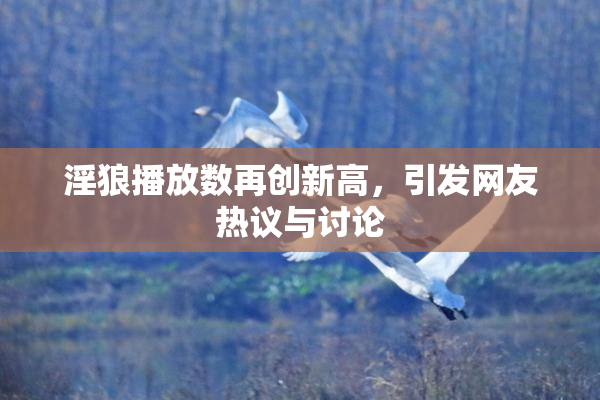 淫狼播放数再创新高，引发网友热议与讨论