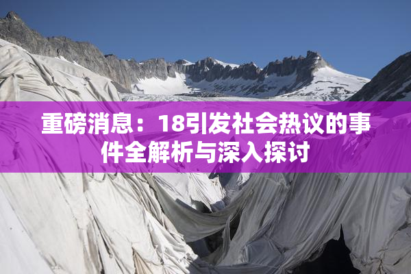 重磅消息：18引发社会热议的事件全解析与深入探讨