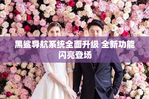 黑鲨导航系统全面升级 全新功能闪亮登场