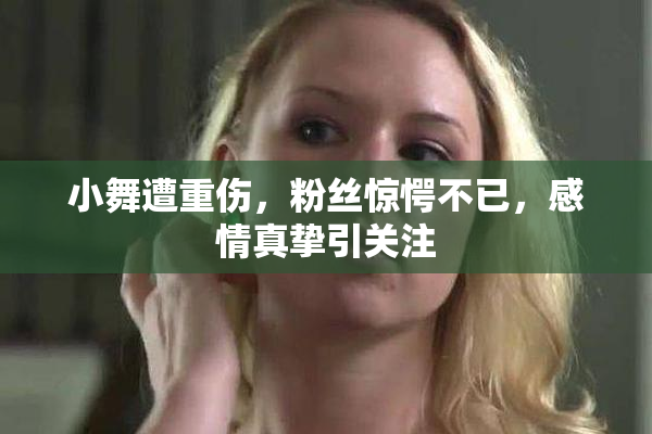 小舞遭重伤，粉丝惊愕不已，感情真挚引关注