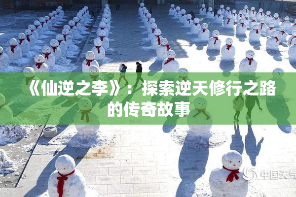 《仙逆之李》：探索逆天修行之路的传奇故事