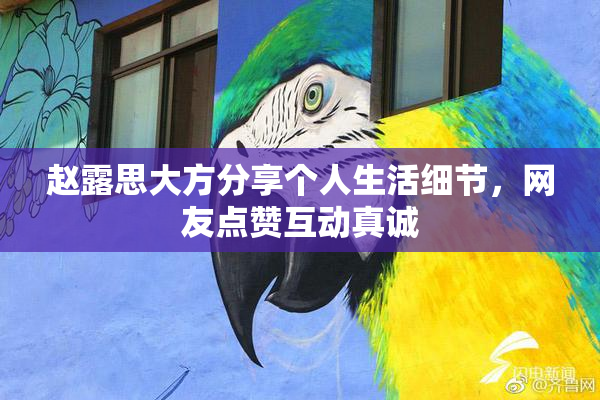 赵露思大方分享个人生活细节，网友点赞互动真诚