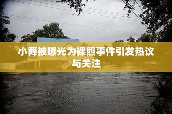 小舞被曝光为裸照事件引发热议与关注