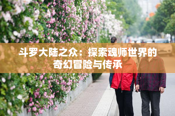 斗罗大陆之众：探索魂师世界的奇幻冒险与传承