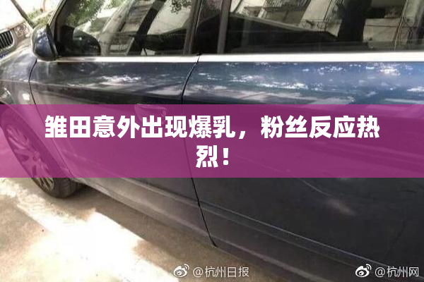 雏田意外出现爆乳，粉丝反应热烈！
