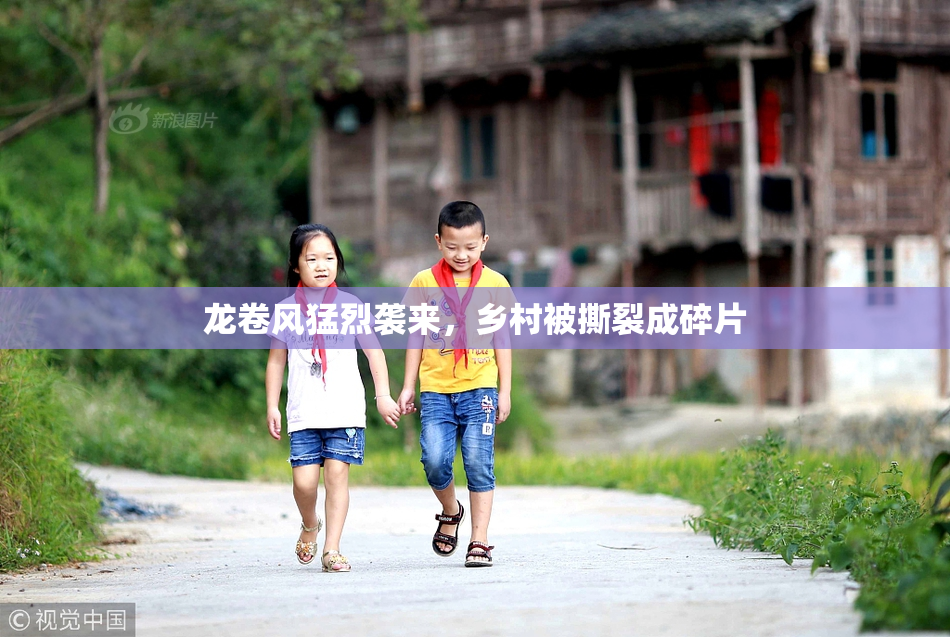 龙卷风猛烈袭来，乡村被撕裂成碎片