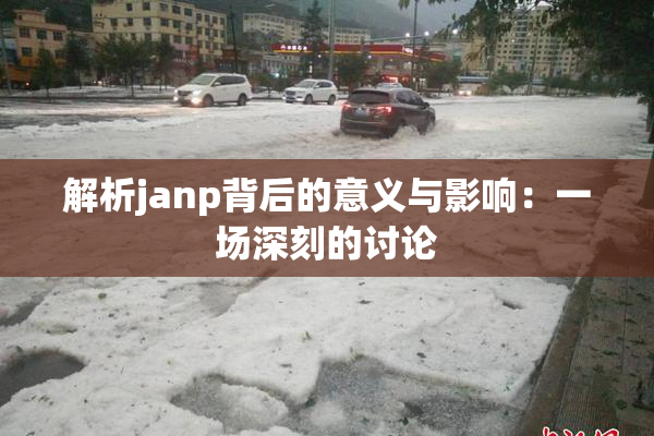 解析janp背后的意义与影响：一场深刻的讨论