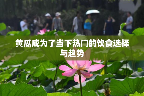 黄瓜成为了当下热门的饮食选择与趋势