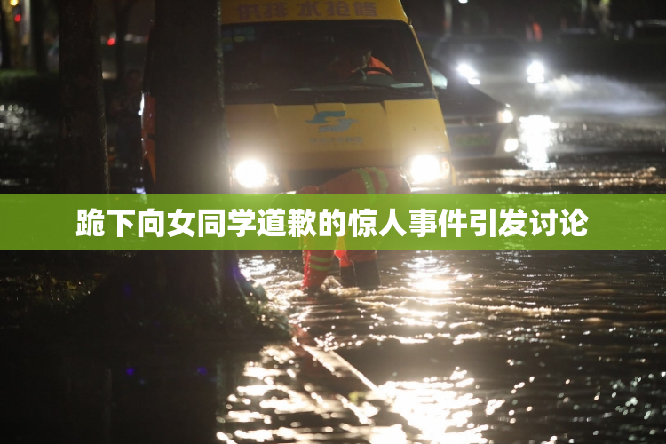 跪下向女同学道歉的惊人事件引发讨论