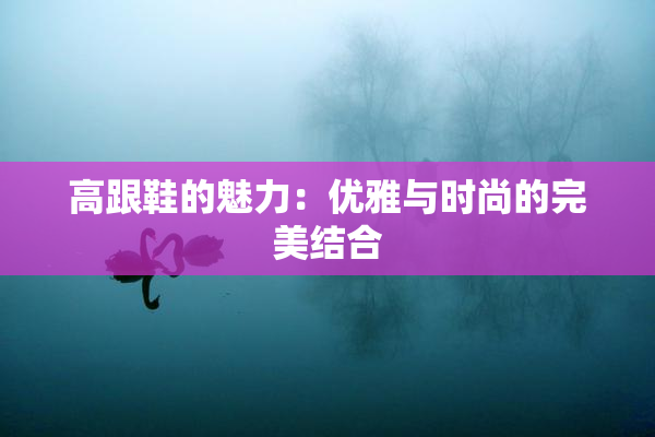 高跟鞋的魅力：优雅与时尚的完美结合