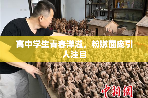 高中学生青春洋溢，粉嫩面庞引人注目