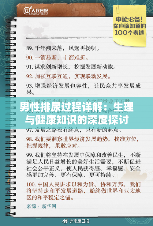 男性排尿过程详解：生理与健康知识的深度探讨
