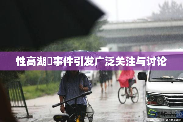 性高湖婬事件引发广泛关注与讨论
