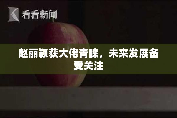 赵丽颖获大佬青睐，未来发展备受关注
