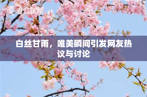 白丝甘雨，唯美瞬间引发网友热议与讨论