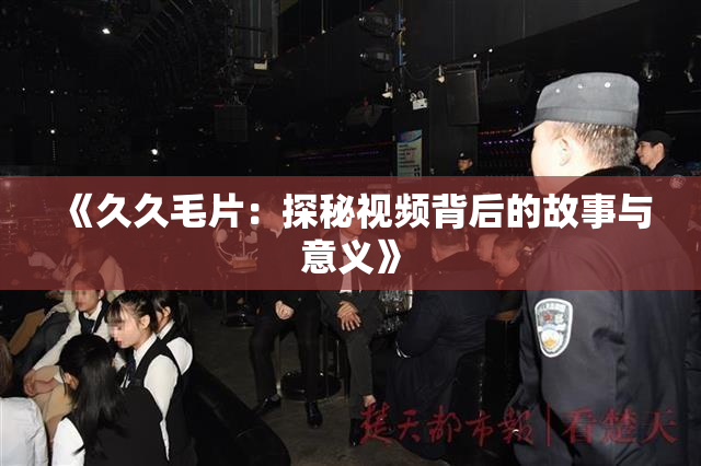 《久久毛片：探秘视频背后的故事与意义》