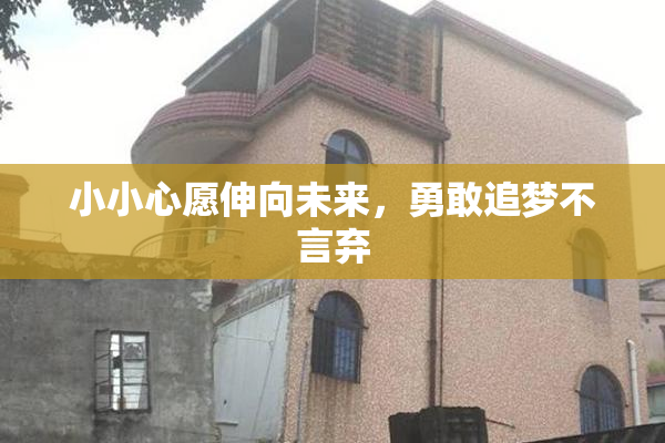 小小心愿伸向未来，勇敢追梦不言弃