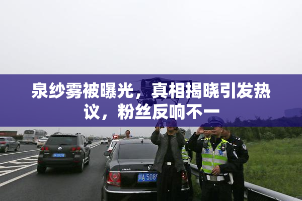 泉纱雾被曝光，真相揭晓引发热议，粉丝反响不一