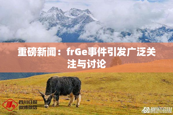重磅新闻：frGe事件引发广泛关注与讨论