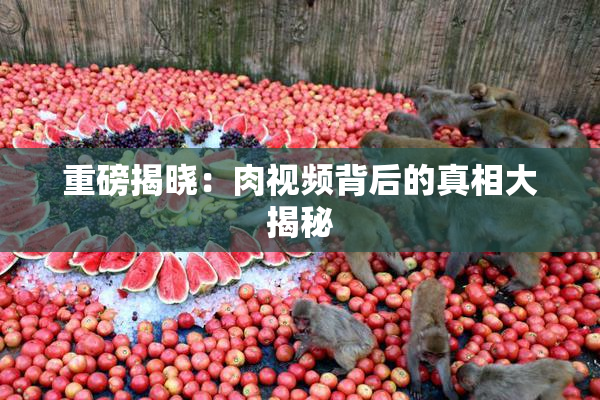 重磅揭晓：肉视频背后的真相大揭秘