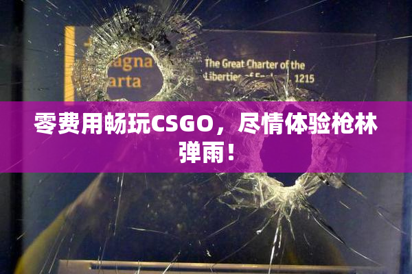 零费用畅玩CSGO，尽情体验枪林弹雨！