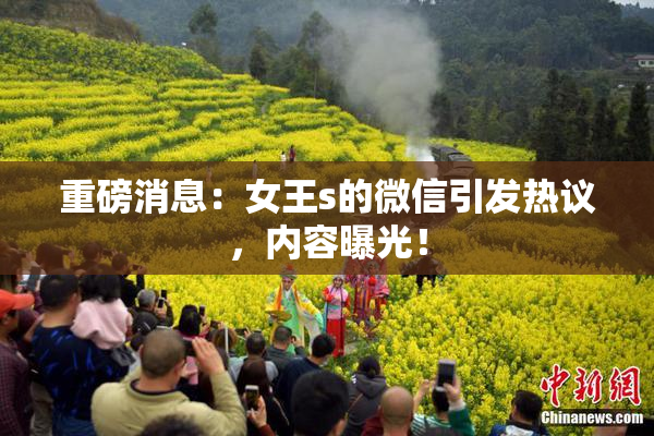 重磅消息：女王s的微信引发热议，内容曝光！